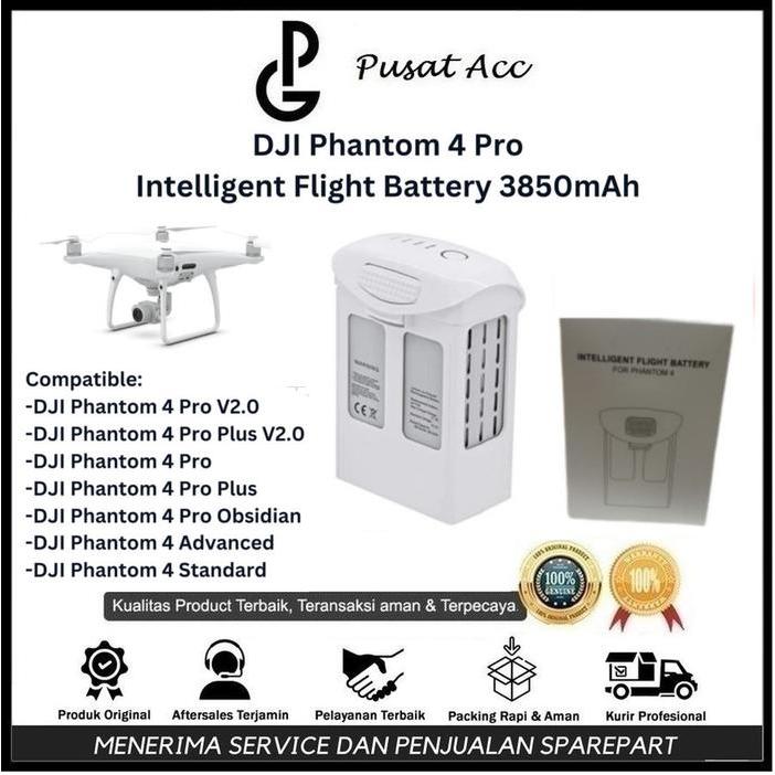 Dji Phantom 4 Pro Battery - Dji Phantom 4 Pro Baterai - Dji Phantom 4 Pro Batre