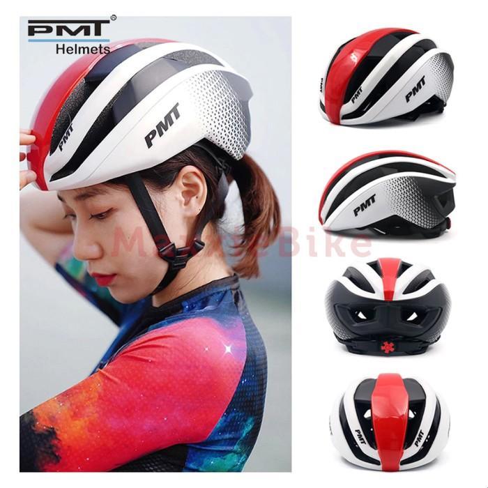 PMT Pudi Helm Sepeda Cycling Bike Helmets Aero Ultralight RoadBike MTB Busa Outdoor
