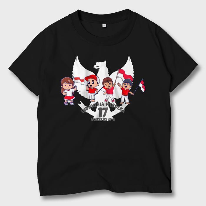 Baju Kaos Anak 17 Agustus Kemerdekaan Indonesia Atasan Anak Laki-Laki Perempuan MDK-01