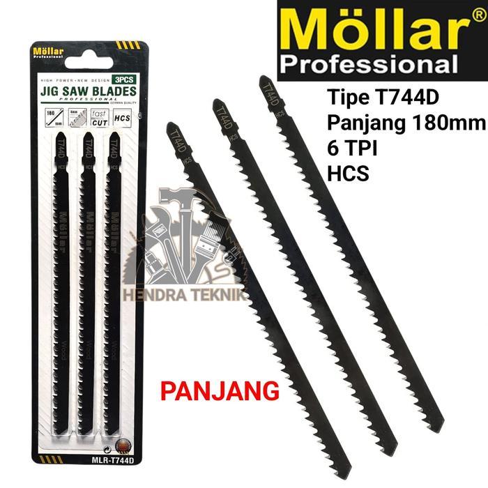 MATA JIGSAW KAYU EXTRA PANJANG 180MM T744D MATA GERGAJI PEDANG MATA GERGAJI MESIN JIG SAW T744D