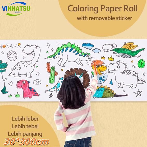 Vinnatsu 3M Jumbo Coloring Sheet / Doodle Raksasa/ Giant Coloring Poster / Mainan Anak Kertas