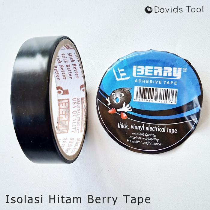 Isolasi Listrik Solasi Solatip Hitam Berry Tape