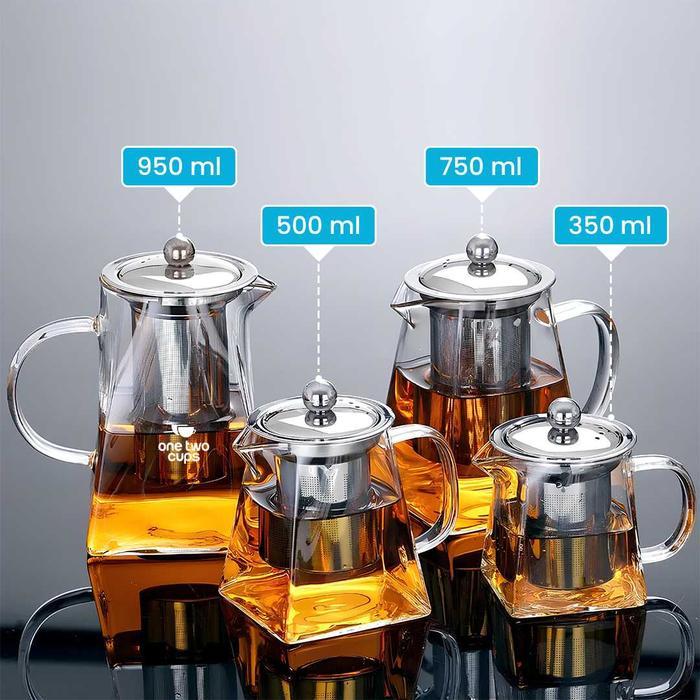 Promo Teko Kaca Saringan Teh Tahan Panas Dan Api Teko Kaca Teh Pitcher Borosilikat Dengan Saringan