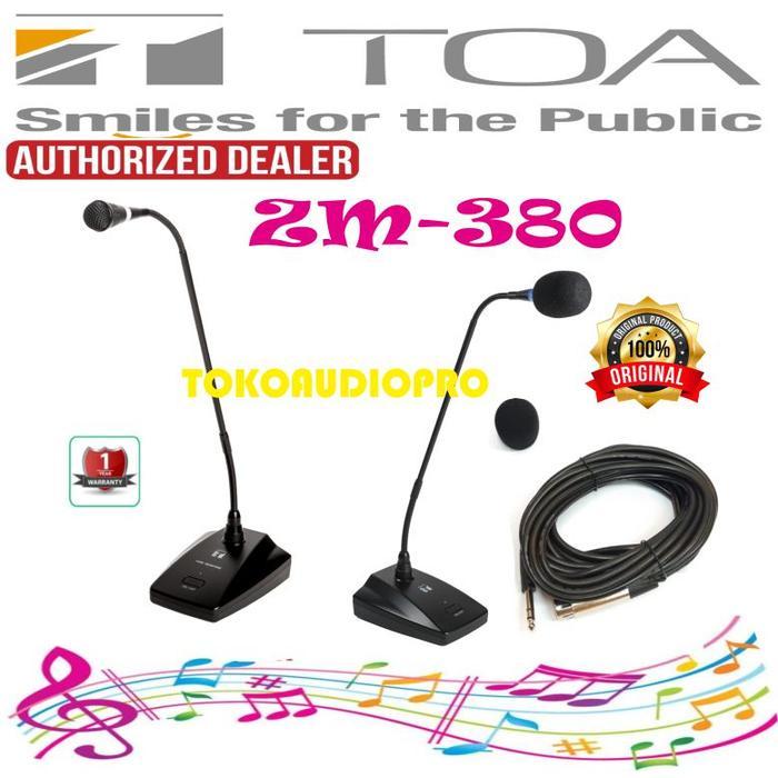 Mic Toa ZM-380C-AS ZM380 Chime Microphone Toa ZM-380-AS Gooseneck Microphone Toa ZM-380