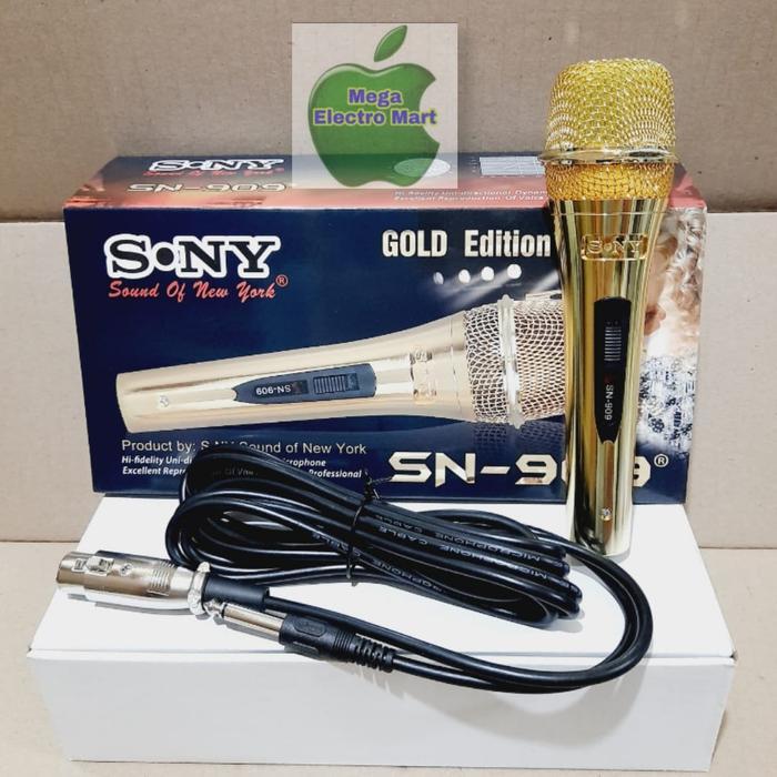 mic karaoke stainless mic kabel