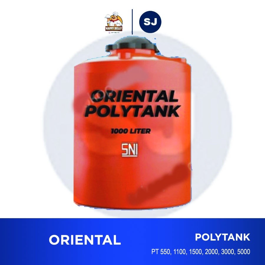 Tangki Air Polyethylene Oriental PT-2000 Khusus Medan Ongkri Termurah