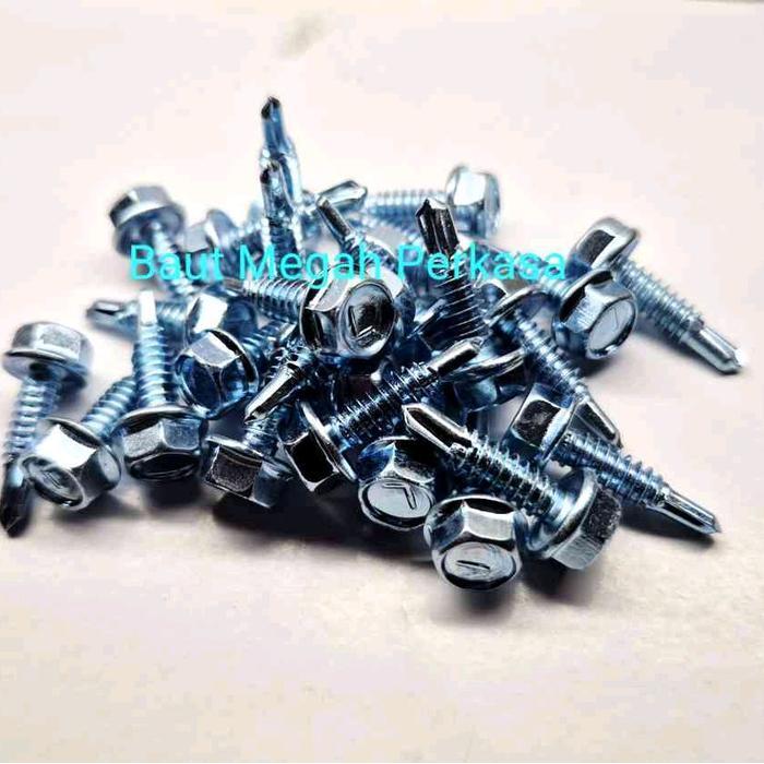 [1000 PCS] Sekrup Baja Ringan 10x16 (1,6 CM) Kepala KODE L MoonLion - Baut Baja Ringan