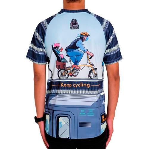 Jersey Sepeda Jersey Gowes Kaos Sepeda Pria Keep