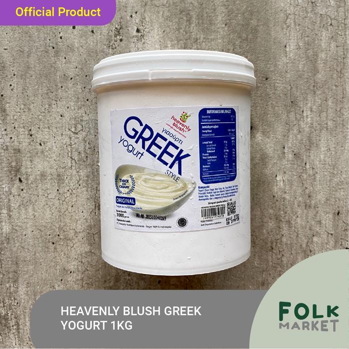 Heavenly Blush Greek Yogurt 1KG - Yougurt Rasa Plain / Original 1 KG