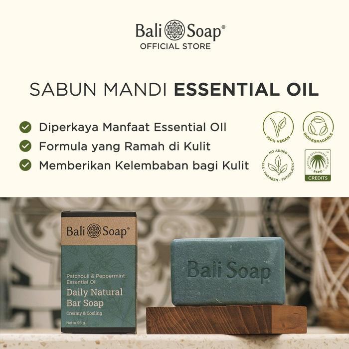 Bali Soap - Sabun Mandi ESSENTIAL OIL 95gr - Sabun Batang Alami Natural Harian Wangi Lembut, BPOM &