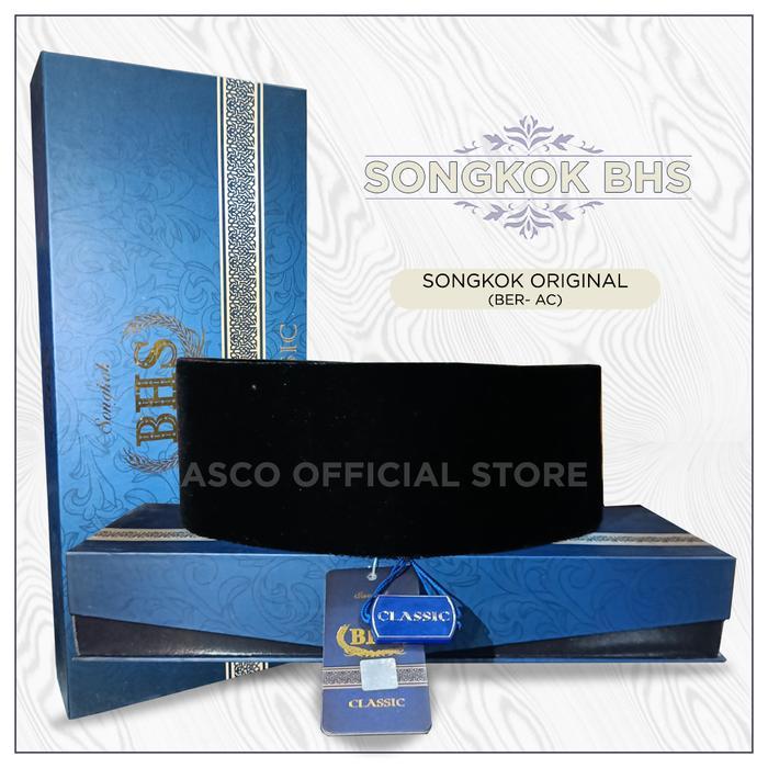 ASLI Songkok Peci Kopyah BHS Classic Bludru Premium AC READY STOCK