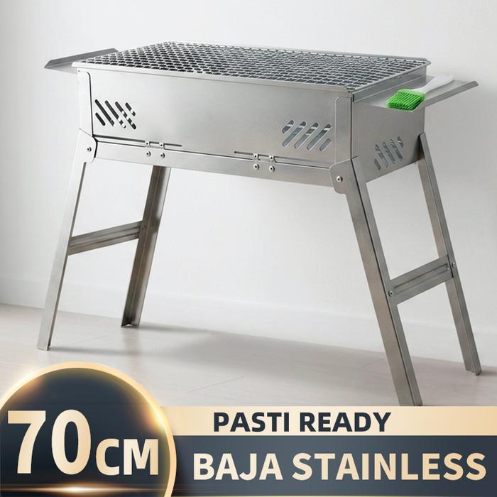 Sale Bakaran Sate Panggangan Sosis Bakar Ikan Bakar 70Cm Jumbo Alat Grill Barbeque Bbq Lipat