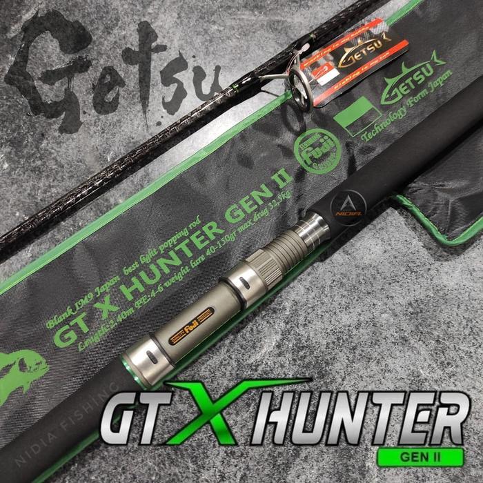 Joran Spinning Popping - Pasiran Rod GETSU GT X HUNTER GEN II 802
