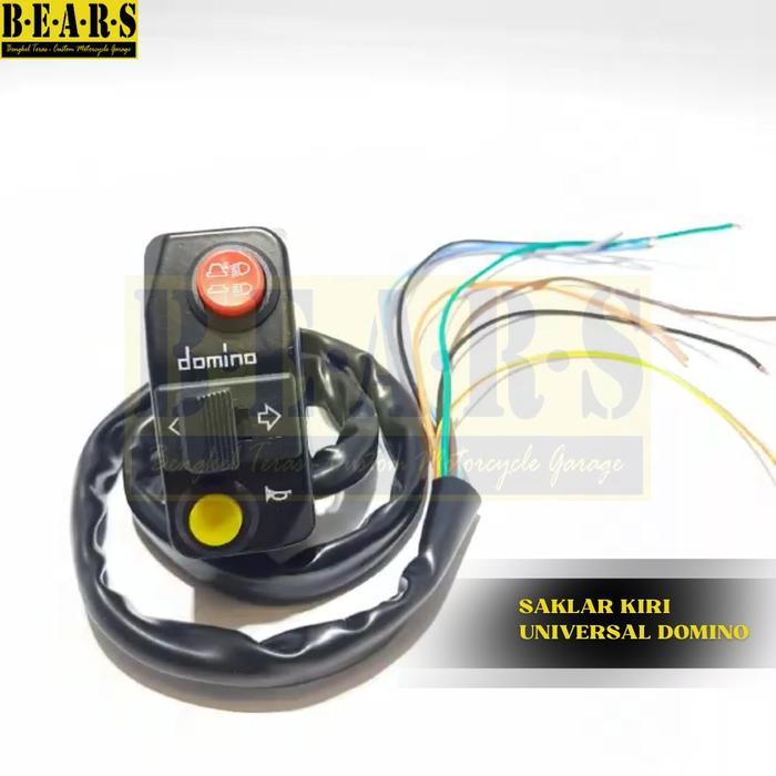 FREE ONGKIR SAKLAR KIRI MOTOR CUSTOM UNIVERSAL SAKLAR DOMINO BISA COD