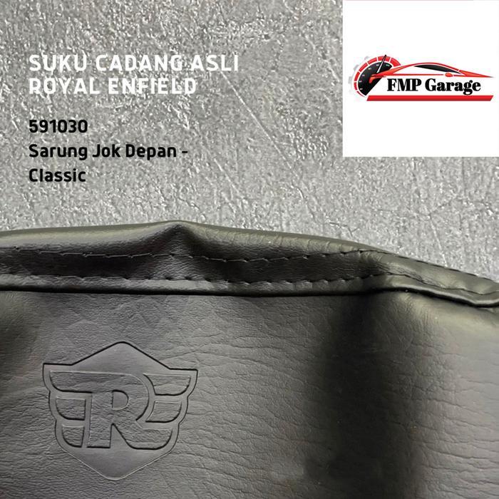 Cover Kulit Jok Depan Royal Enfield Classic Non Reborn Hitam Original Forsale