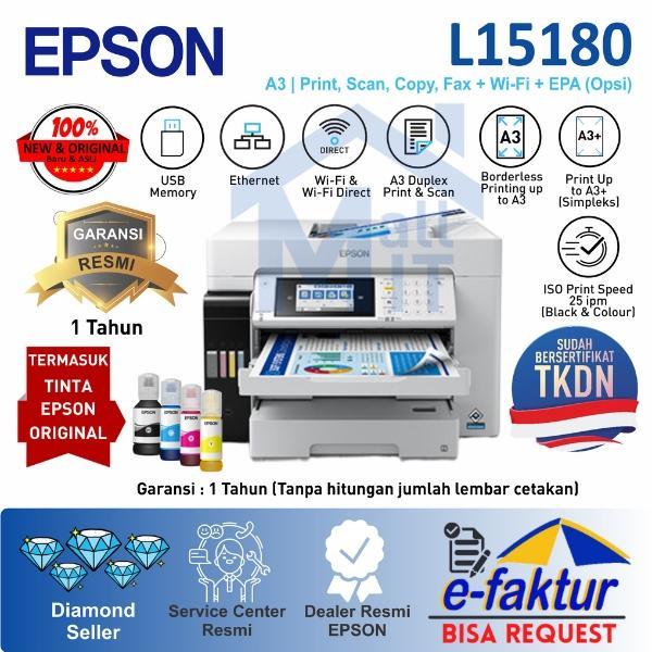 PRINTER EPSON L15180 L-15180 L 15180 A3 WiFi Duplex SCAN COPY FAX