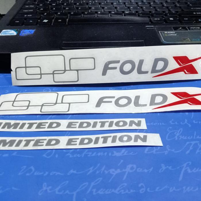 stiker fold X dan limited edition folding bike mtb sepeda lipat gowes *