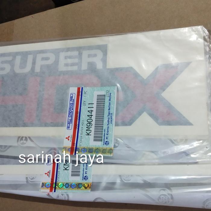 STIKER STICKER KEDOK SUPER HDX MITSUBISHI CANTER OK.