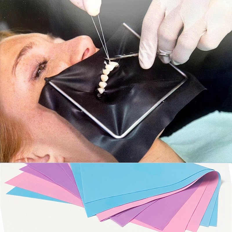36pcs/Box Dental Rubber Dam Sheet Natural Latex Rubber barrier Dams