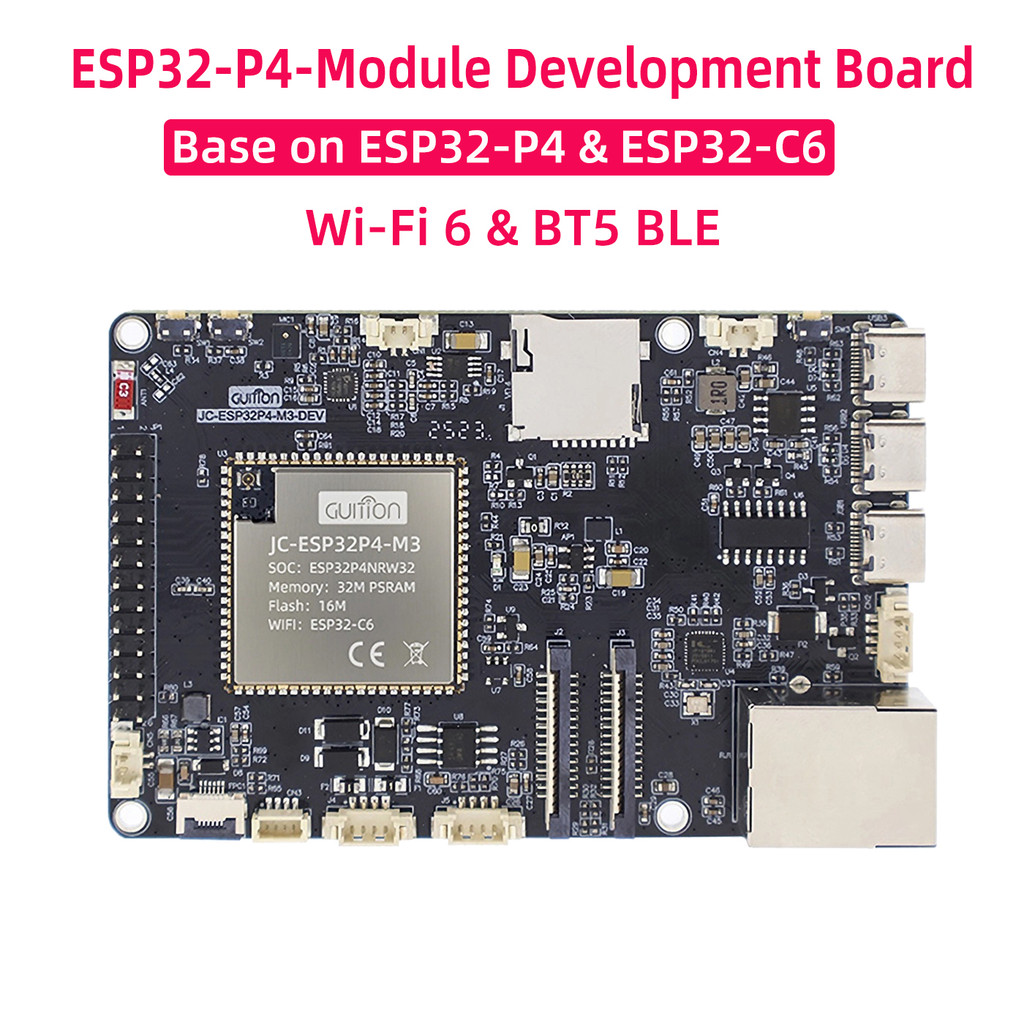 BARU ESP32-P4-Module Development Board Base On ESP32-P4 & ESP32-C6 WiFi 6 + BT5 BLE 32M PSRAM 16M Fl
