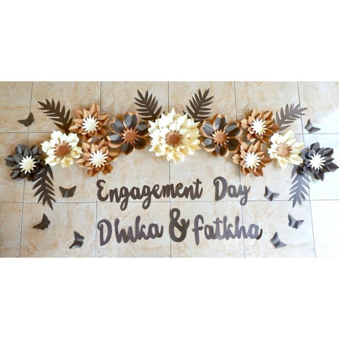 Younger_Shop Paper Flower Dekorasi Bunga Kertas Backdrop Lamaran Dekorasi Tunangan Tukar Cincin