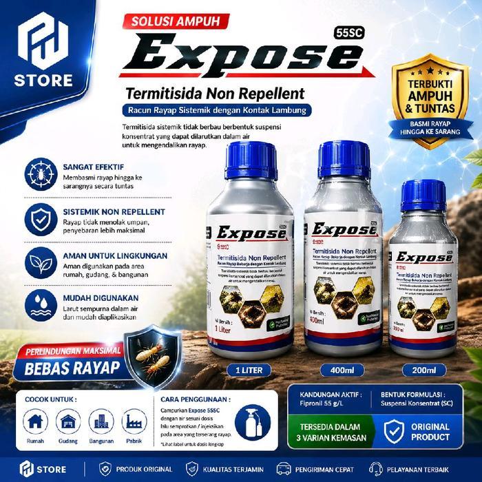 ` Obat Rayap Expose 55 SC Anti Rayap Kayu dan Tanah