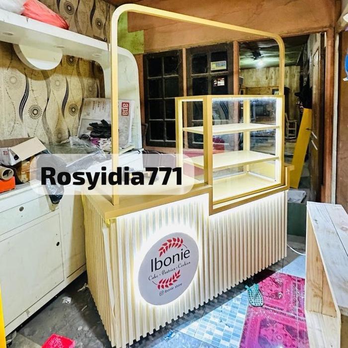 Booth portable mudah di bongkar pasang cocok untuk display makanan dan minuman di bazaar mall,Booth 