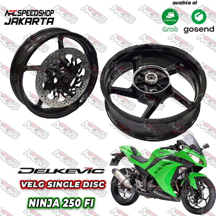 Velg Delkevic singledisk Ninja 250 / Ninja 250Fi / Ninja250R Black 5,5