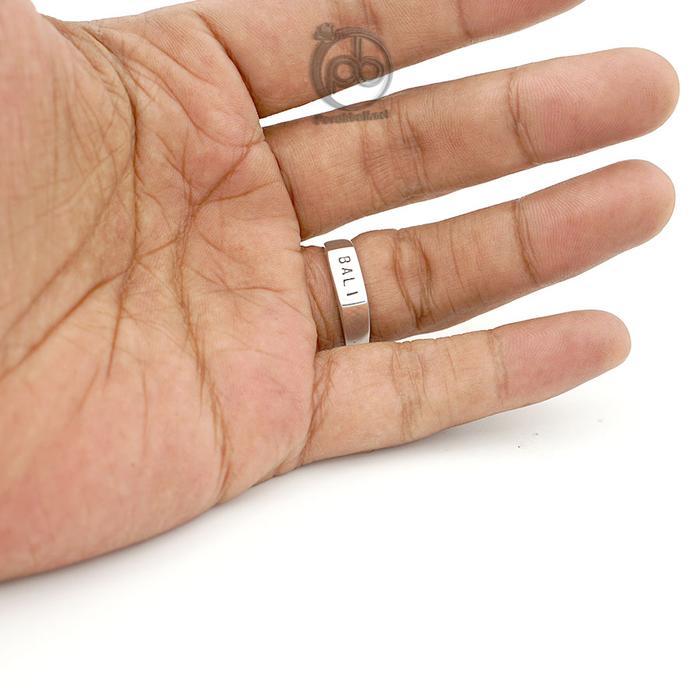 Cincin Perak Bali Silver Ring 925 Bali Polos untuk Pria Wanita