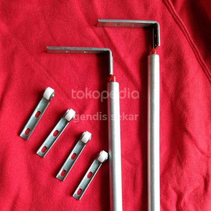 rel jendela sliding vertikal 40cm engsel sliding vertikal almuni