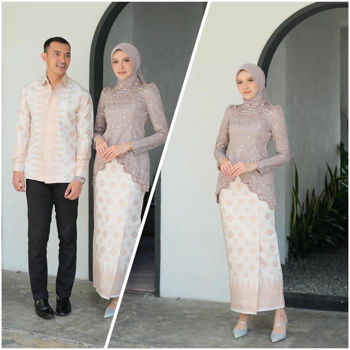 Promo Bibil Batik - Kebaya Coupel Wisuda Tunangan Lamaran&Kemeja Songket Baju Formal Couple Pasangan