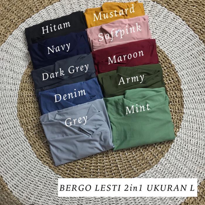 Bergo French 3In1 Malay Tali Ukuran L Cadar Jersey Premium / Hijab Instan Daily Malaysia Lesti Harga