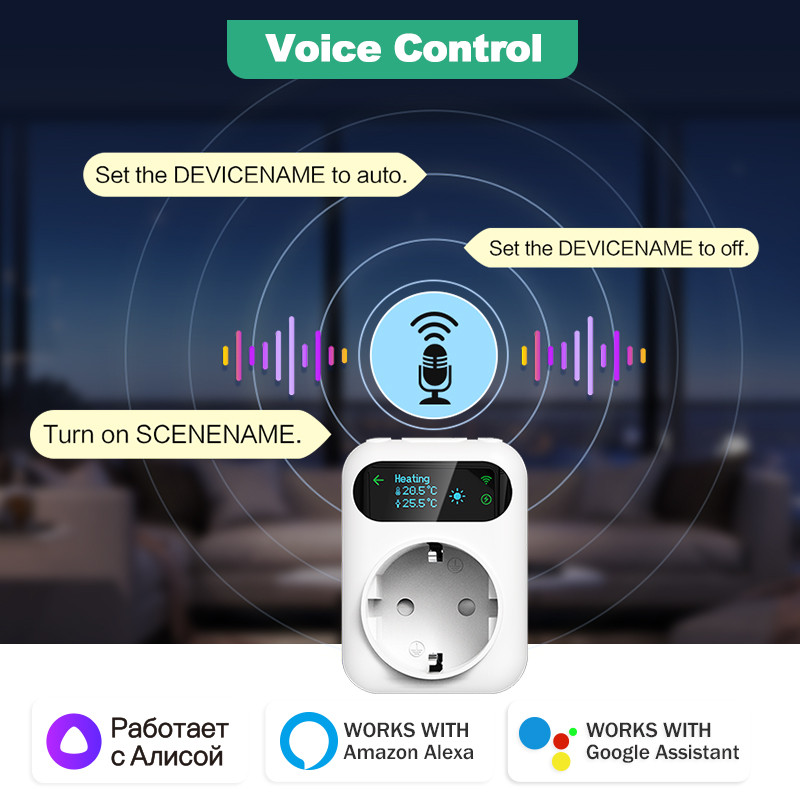 WiFi Socket Thermostat Tuya Smart Outlet Plug Smart Wifi Socket Controller Temperature Controller