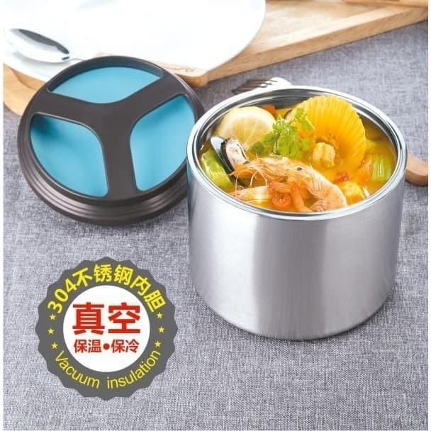 Lunch Box Full Stainless Tedemei 6552 Lunch Box Stainless Tahan Panas