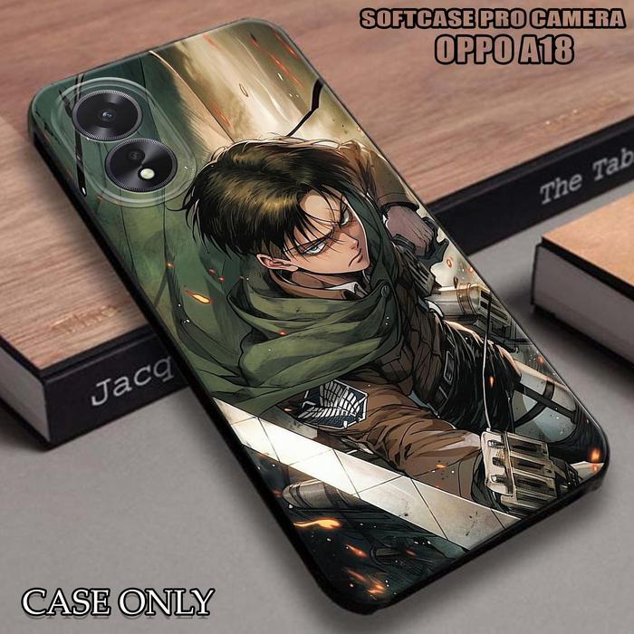 Bonitoop_ Case For Oppo A18 - Casing For Case Oppo A18 Anime Aot - Case Custom - Case Pro Camera -