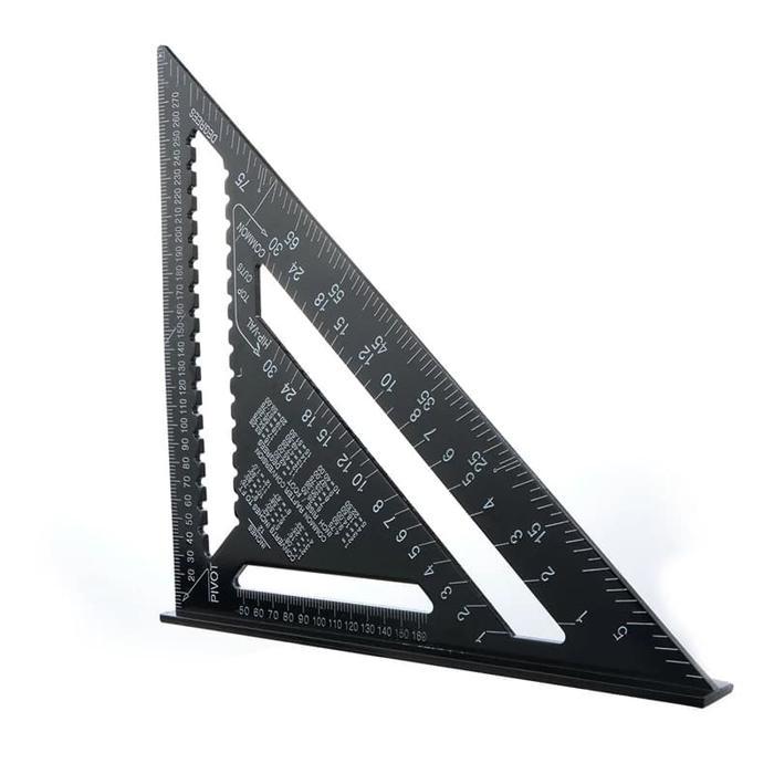 Penggaris Siku Tukang Speed Square 12" Besi Quick Square Woodworkin