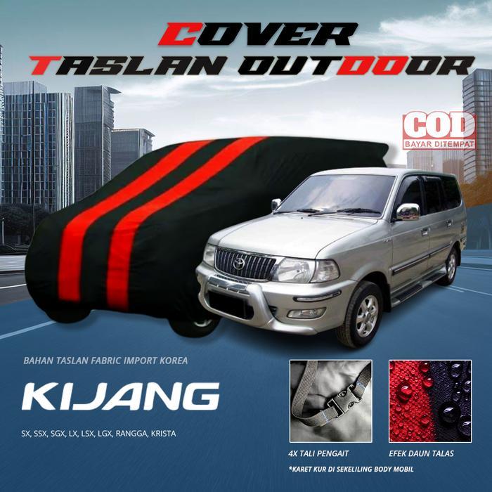 Cover Mobil Dari Kain Taslan: Anti Panas Matahari, Debu, Dan Hujan Untuk Outdoor Kijang Kapsul Lgx