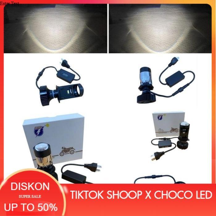 Cod Lampu Utama H4 Mini Projector Led 2 Warna Original Bergaransi 1 Pc