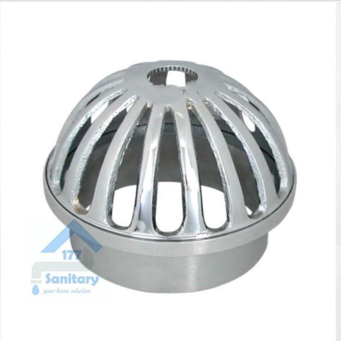 Terlaris Roof Floor Drain 2.5 Inch Kuningan- Saringan Got Talang Air Atap Atas Floor Drain Drainer
