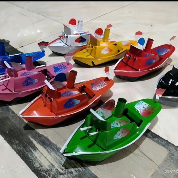 TERBARU perahu otok perahu kaleng mainan perahu jadul 1 pcs