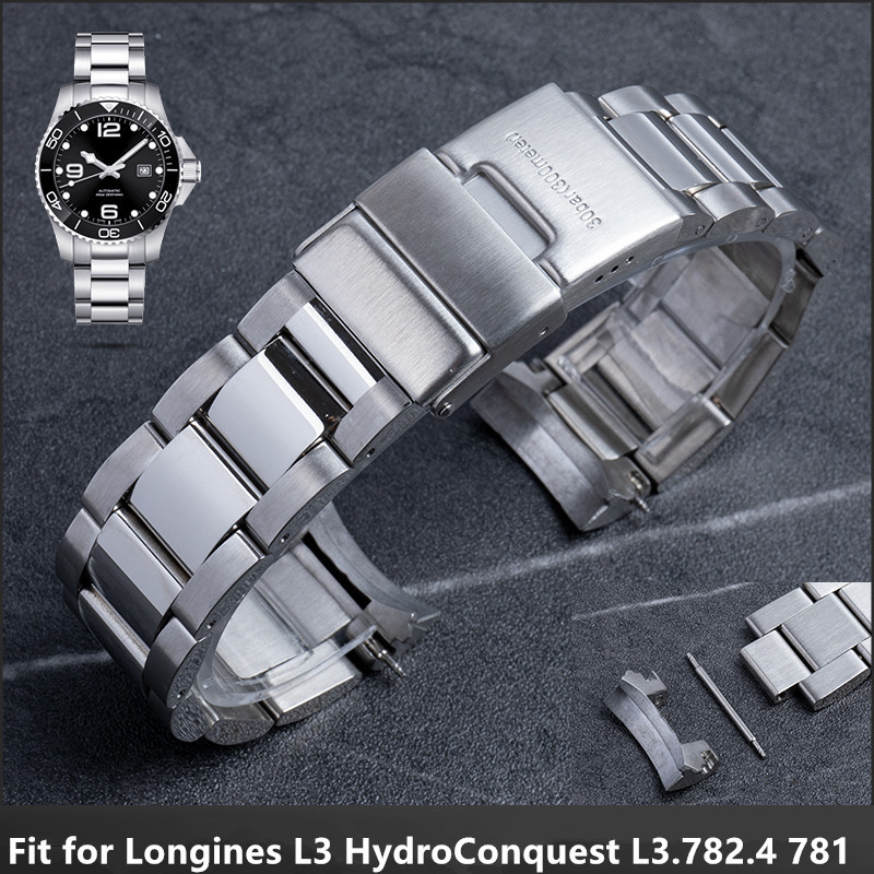 19mm 21mm 22mm Top Quality Stainless Steel Watchband For Longines Strap Conquest HydroConquest