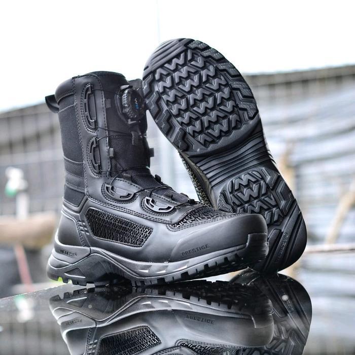 PDL BOA Libra Sepatu Dinas Lapangan Kulit Tali Putar Sol Karet Hitam - 39 Libra mk2 Webest Tali Puta