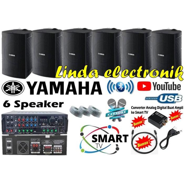 paket sound system 6 speaker cafe gudang yamaha vs6 ampli toatech