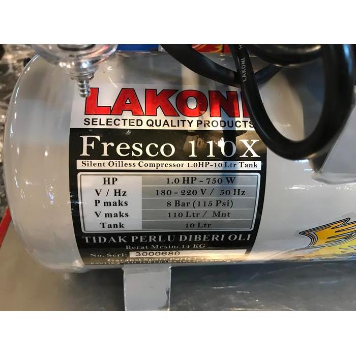 NEW PRODUCT KOMPRESOR OILLES/ KOMPRESOR TANPA OLI LAKONI/ LAKONI FRESCO 110 X