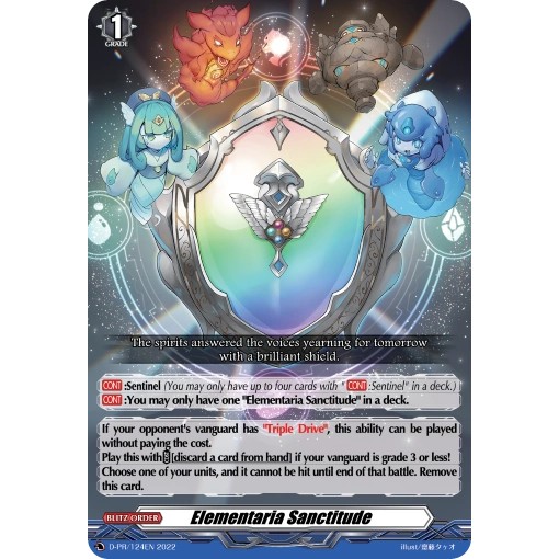 Elementaria Sanctitude (D-PR/124EN) Cardfight Vanguard EN
