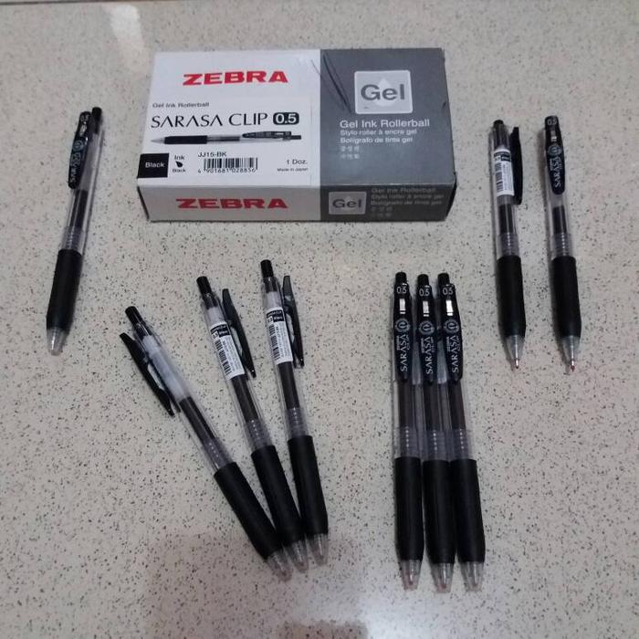 "New" Pulpen Zebra Sarasa 0.5 / Pulpen Gel Sarasa Clip 0.5/Zebra Sarasa Clip