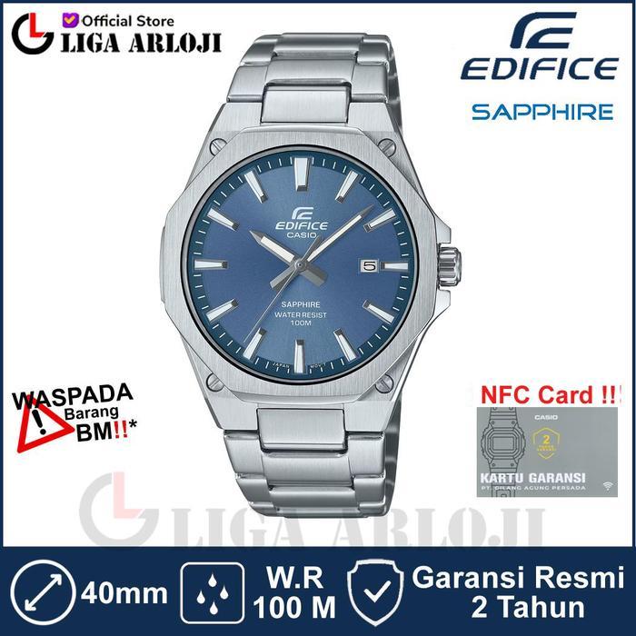 Casio EDIFICE EFR-S108D-2AVUDF Jam Tangan Pria Analog Sapphire EFRS108D EFR-S108D-2A