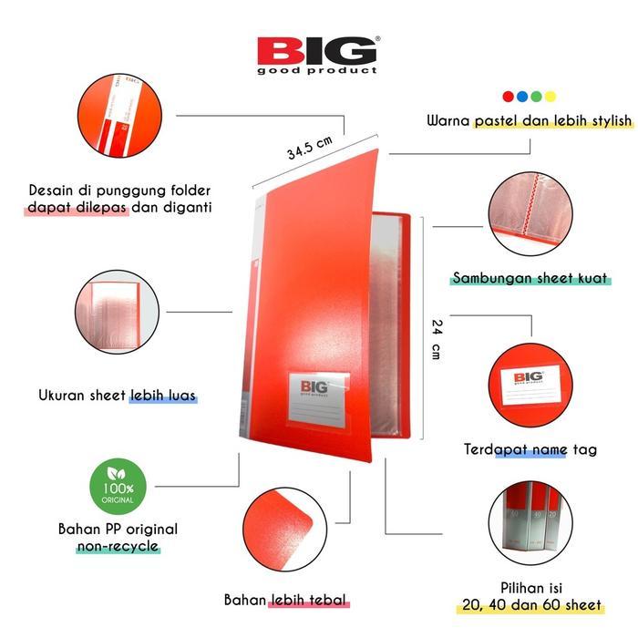 Document Keeper / Clear Holder / Display Book Map Big F4 60 Lembar Pasti Promo