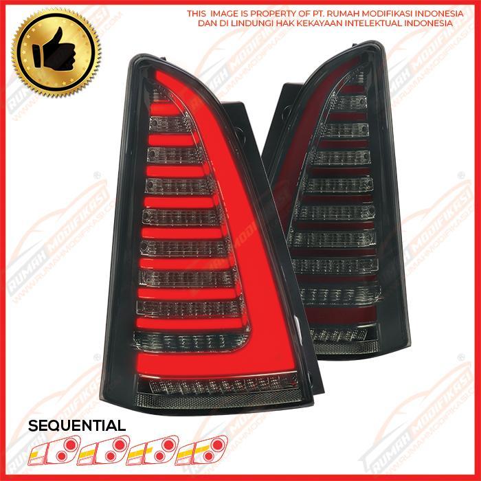 STOP LAMP - TOYOTA INNOVA 2009-2016 - SEQUENTIAL - RED BAR - SMOKE