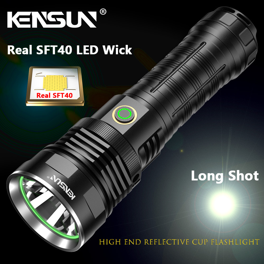 . High Power Long Range Flashlight Super Bright Sft40 Led -